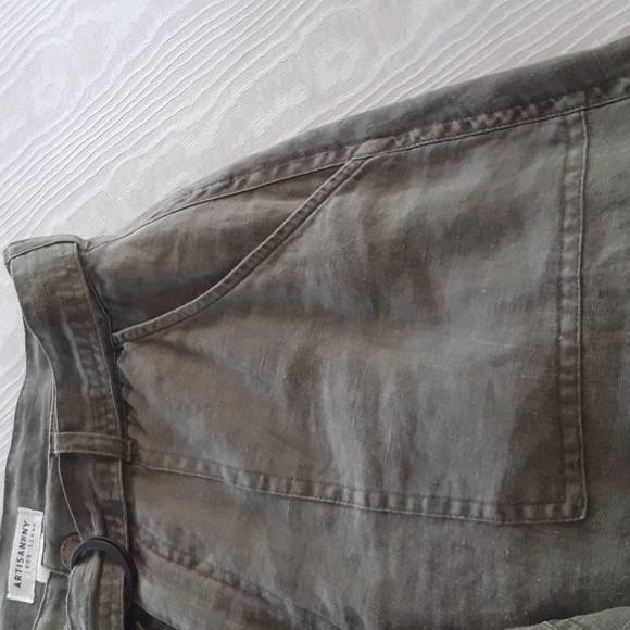 Artisan linen A-line skirt - Picture 7 of 11